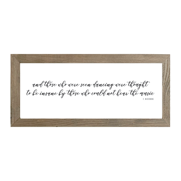 16x7 Thin Oak | White Canvas