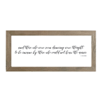 16x7 Thin Oak | White Canvas