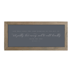 16x7 Thin Oak | Charcoal Canvas