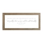 16x7 Thin Oak | White Canvas