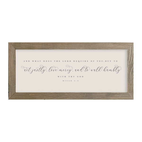 16x7 Thin Oak | Natural Canvas