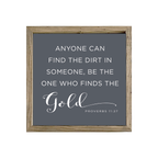 16x16 Thin Oak | Charcoal Canvas