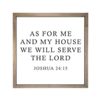 24x24 Thin Oak | White Canvas