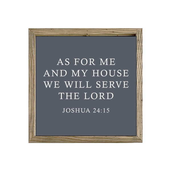 16x16 Thin Oak | Charcoal Canvas