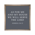 24x24 Thin Oak | Charcoal Canvas