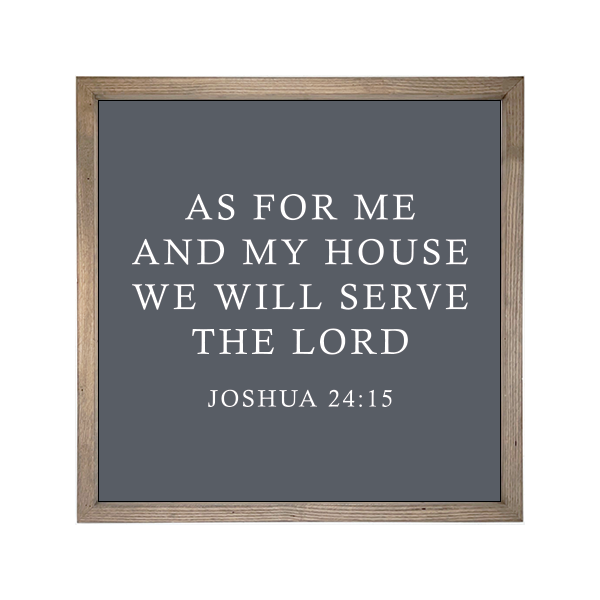 24x24 Thin Oak | Charcoal Canvas