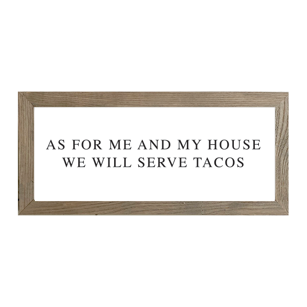 16x7 Thin Oak As For Me And My House Collection