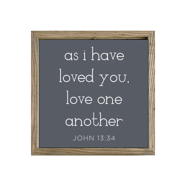 16x16 Thin Oak | Charcoal Canvas