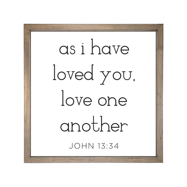 24x24 Thin Oak | White Canvas