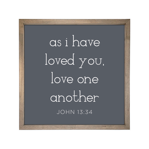 24x24 Thin Oak | Charcoal Canvas