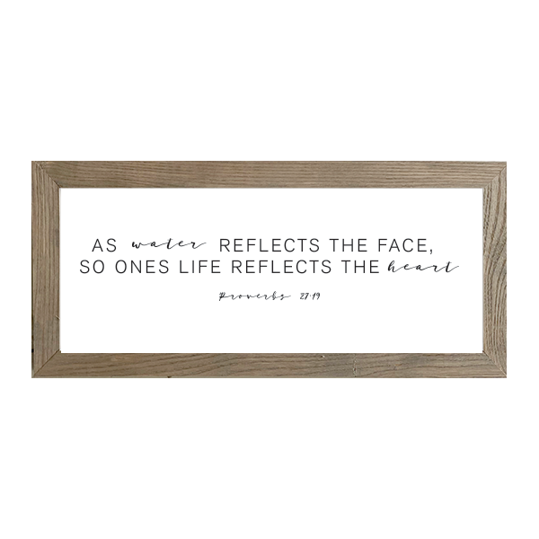 16x7 Thin Oak | White Canvas