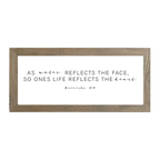 16x7 Thin Oak | White Canvas