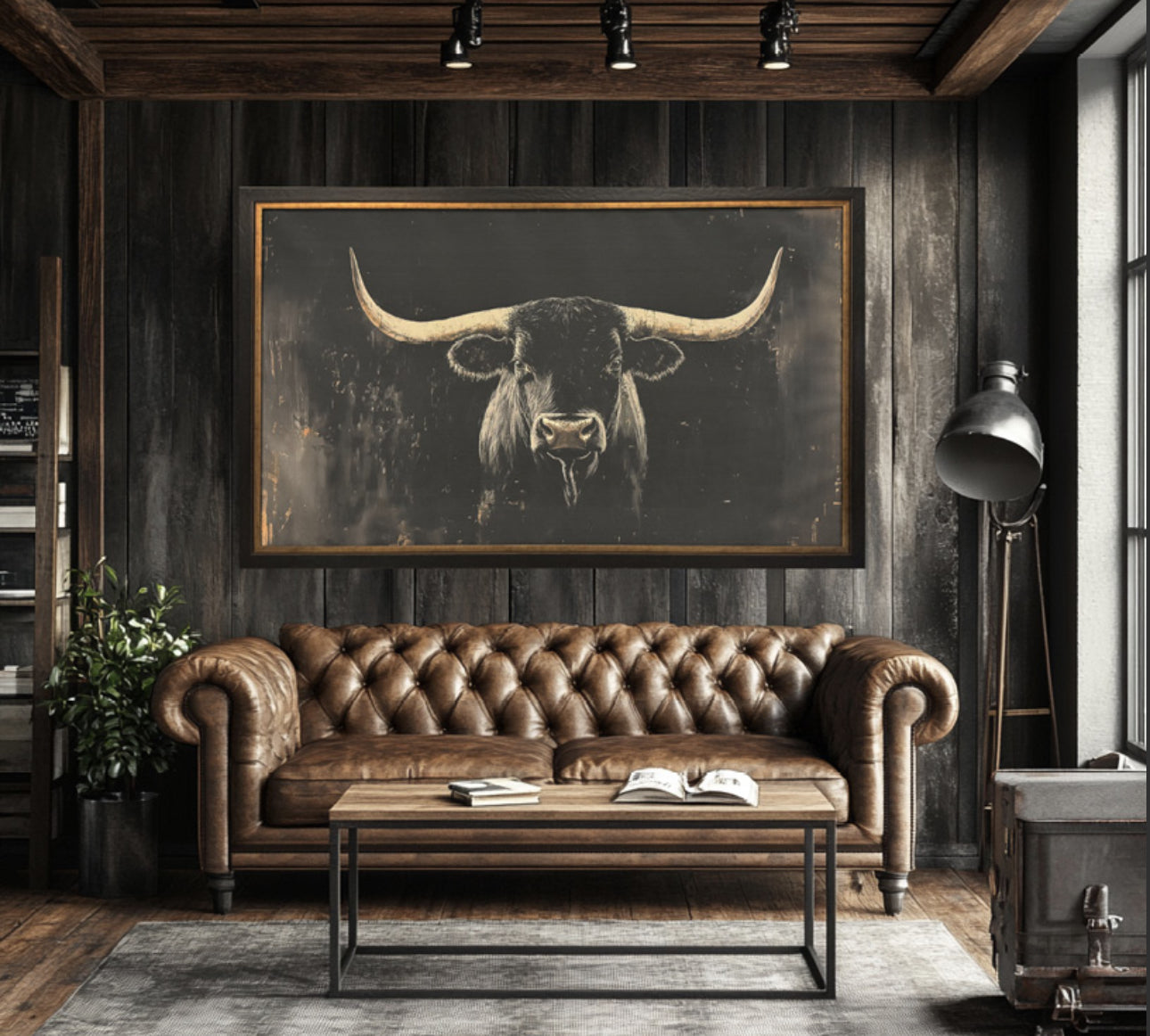 40”x60” Black Bull