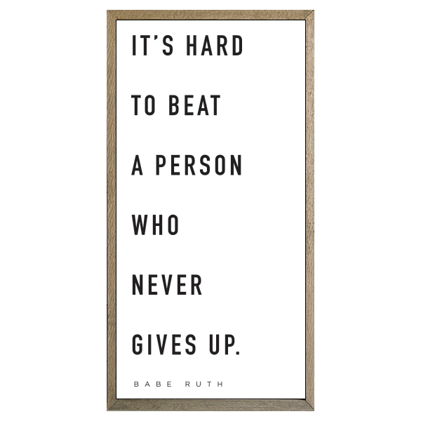 35x18 Thin Oak | White Canvas