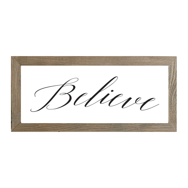 16x7 Thin Oak | White Canvas