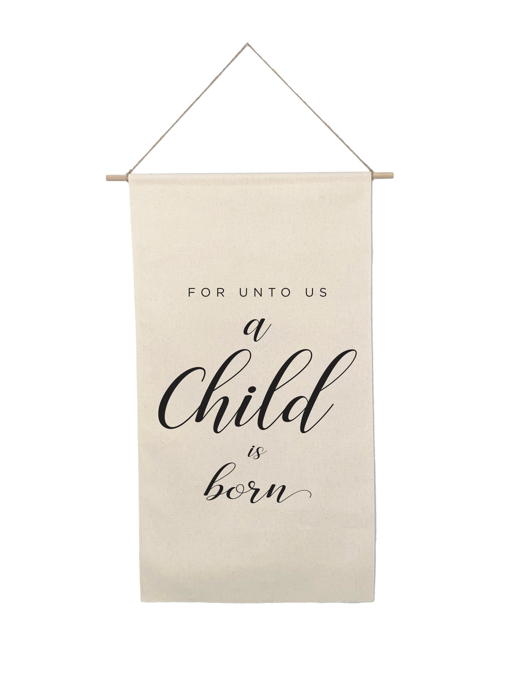 Small Holiday Canvas Scrolls - Words