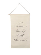 Small Holiday Canvas Scrolls - Words