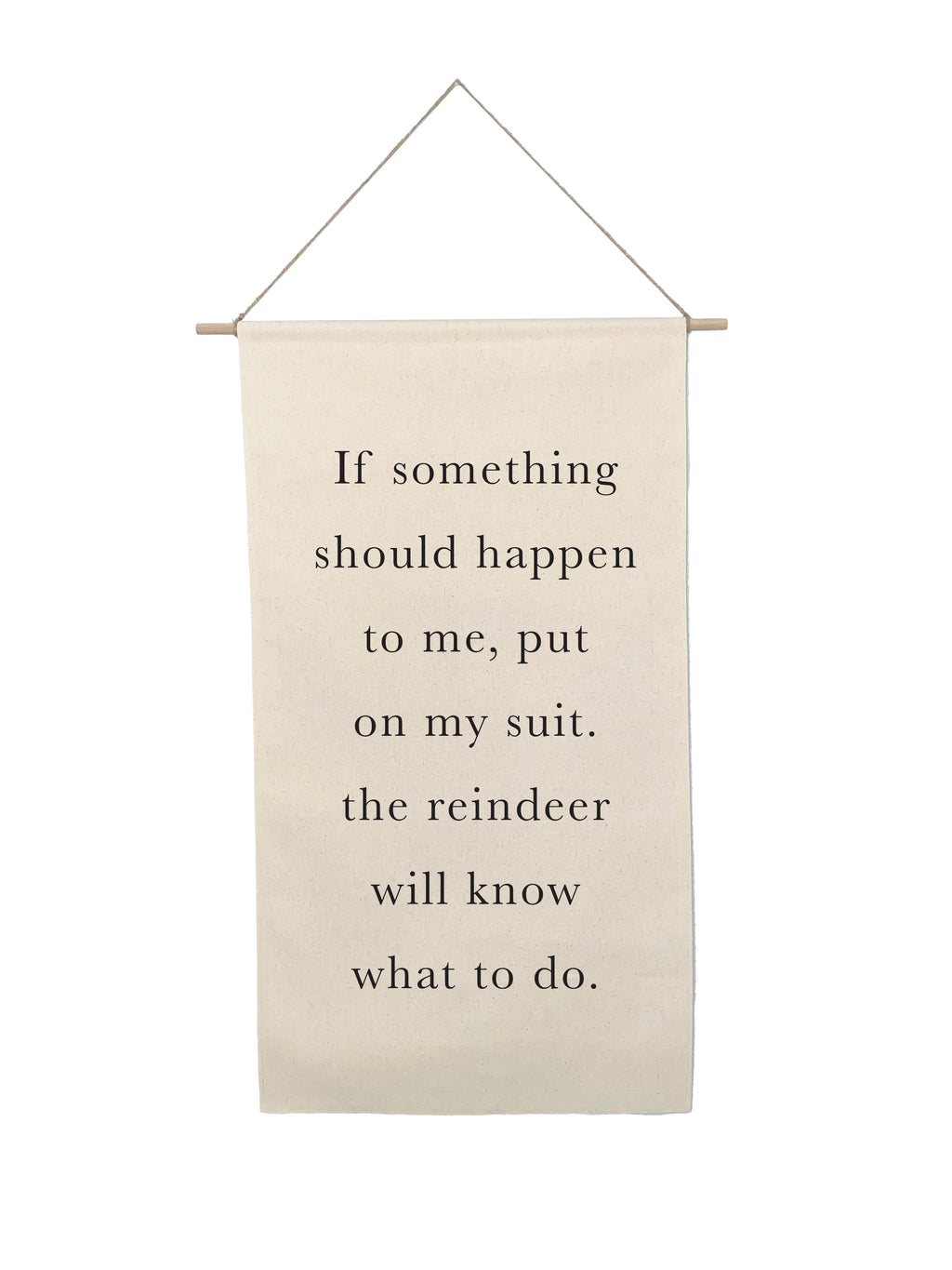 Small Holiday Canvas Scrolls - Words