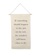 Small Holiday Canvas Scrolls - Words