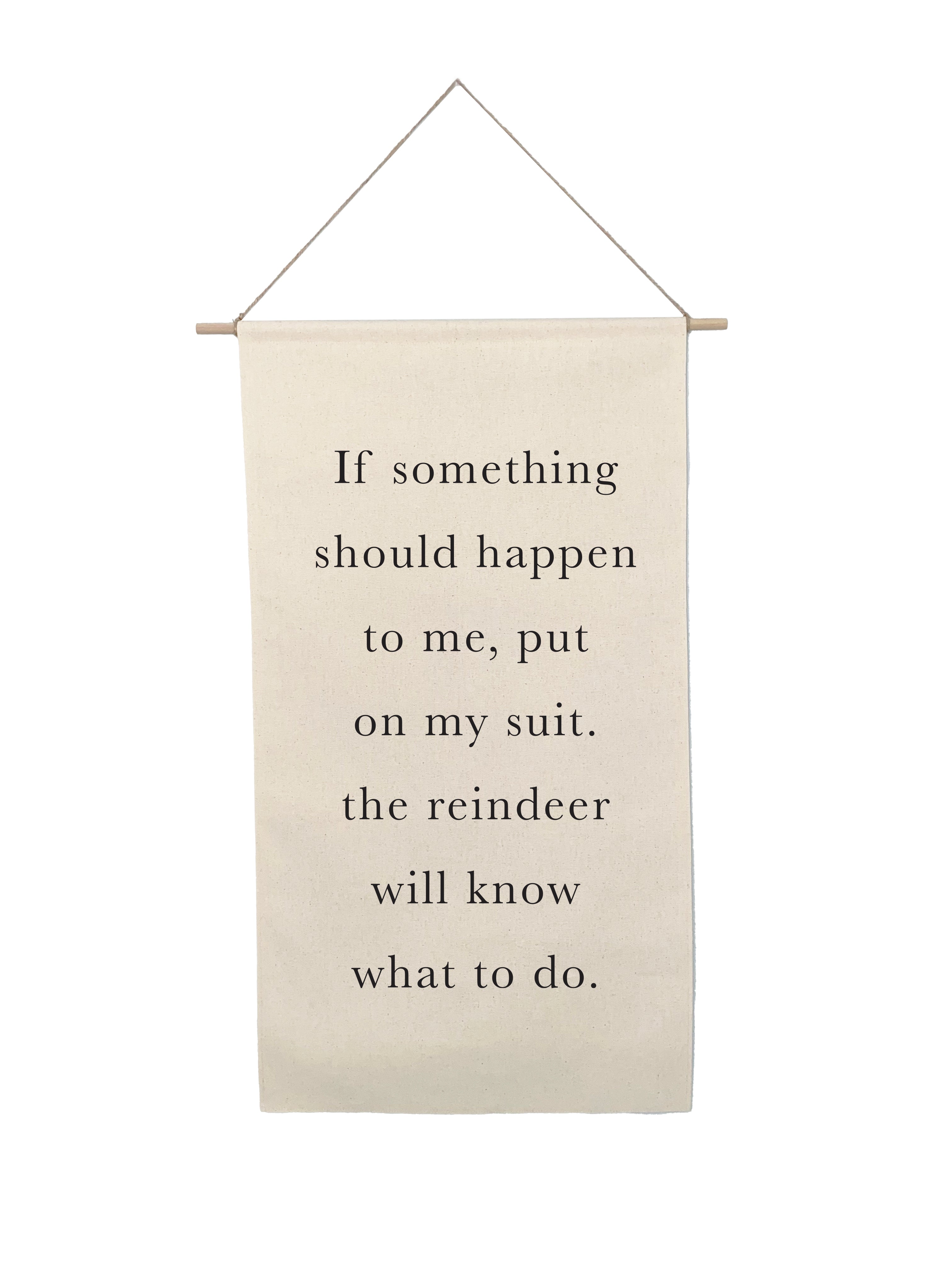 Small Holiday Canvas Scrolls - Words