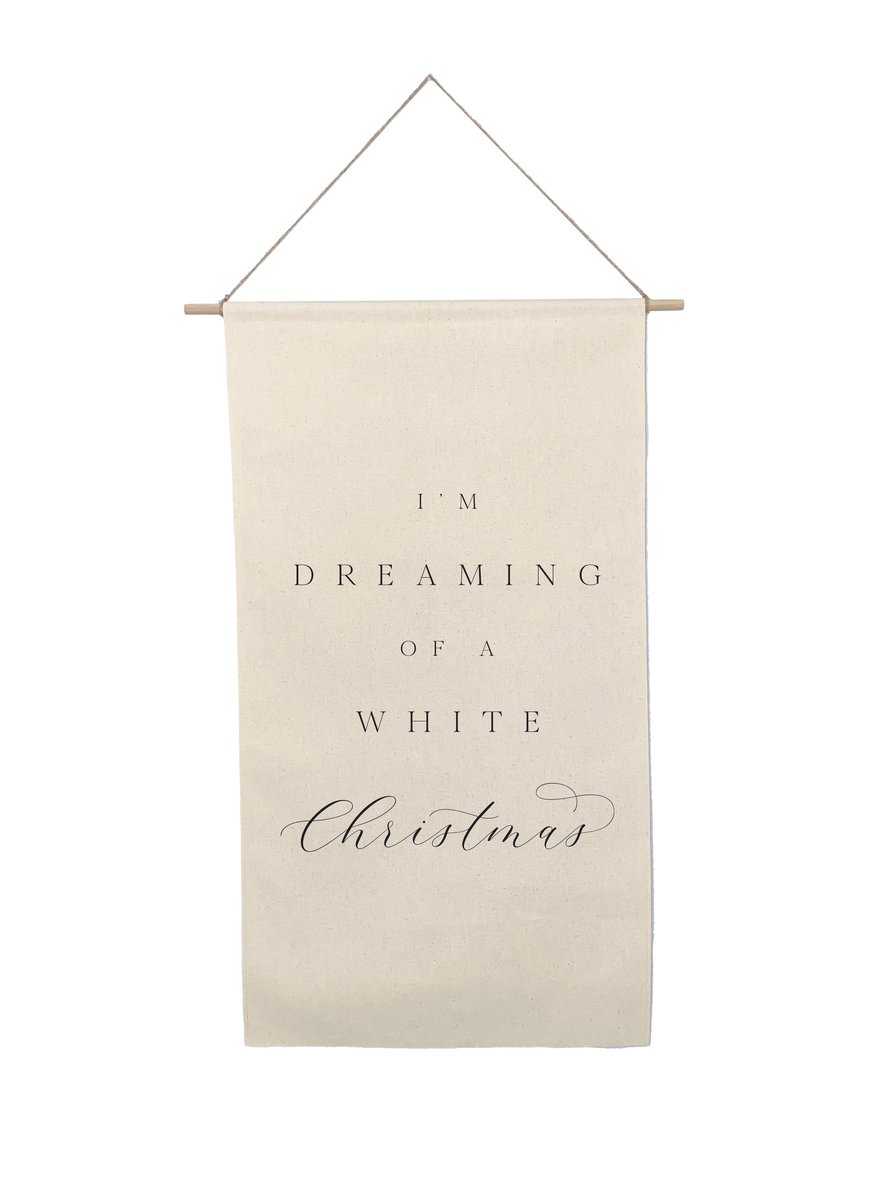 Small Holiday Canvas Scrolls - Words