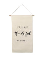 Small Holiday Canvas Scrolls - Words