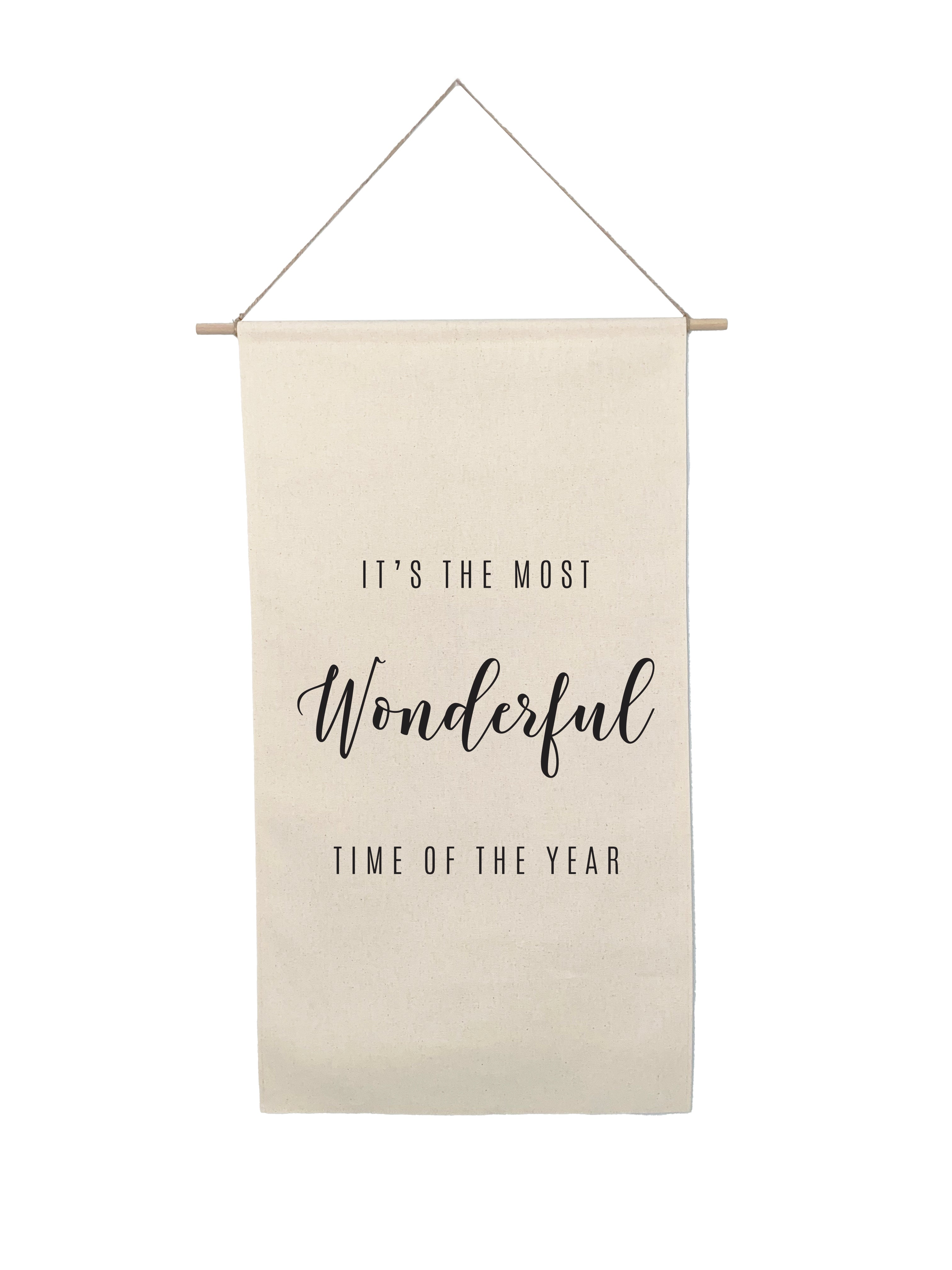 Small Holiday Canvas Scrolls - Words