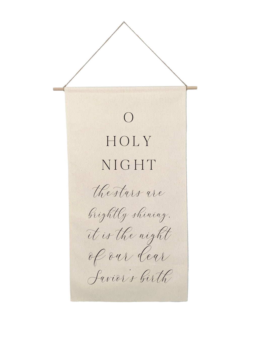 Small Holiday Canvas Scrolls - Words