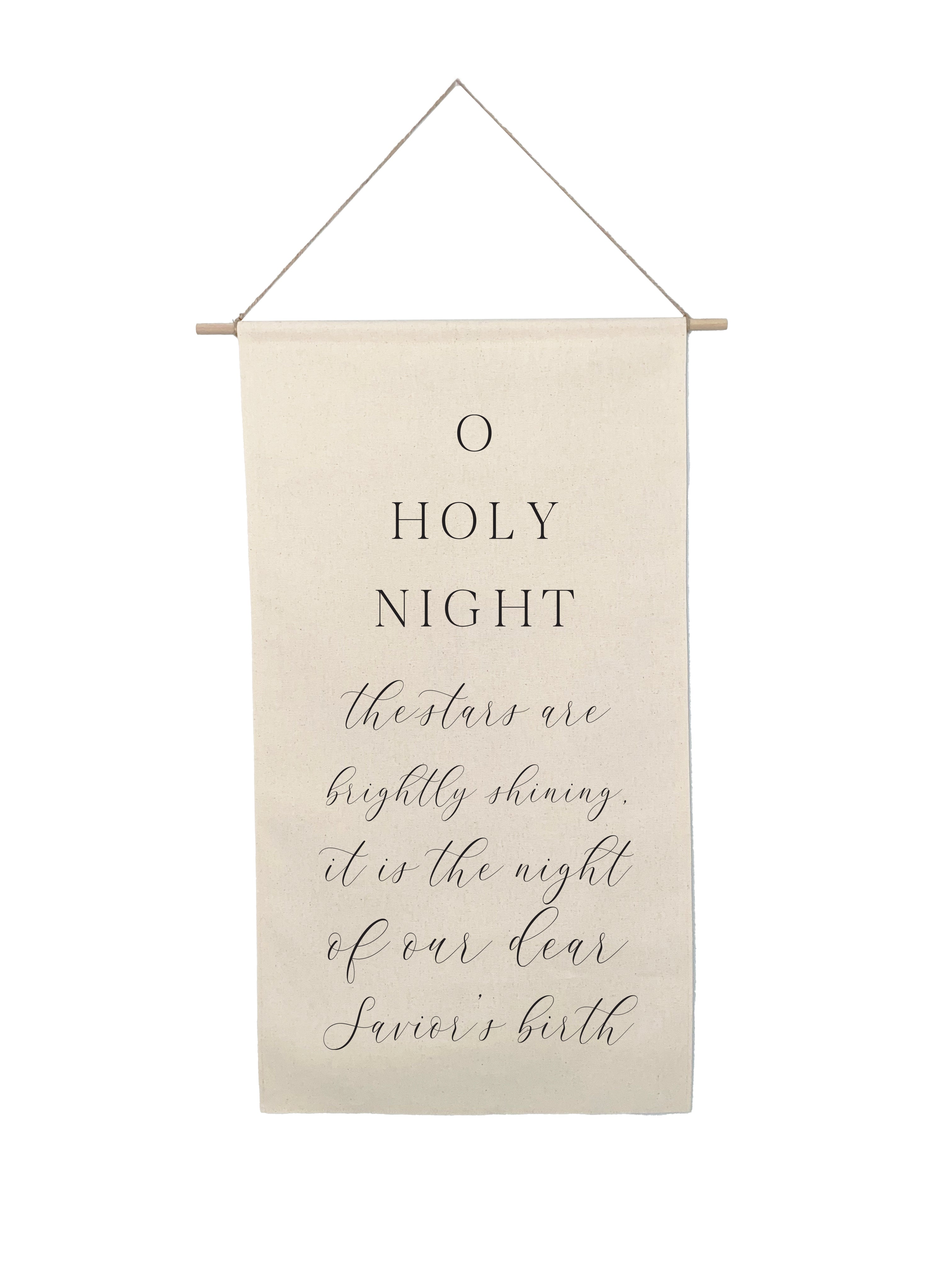 Small Holiday Canvas Scrolls - Words