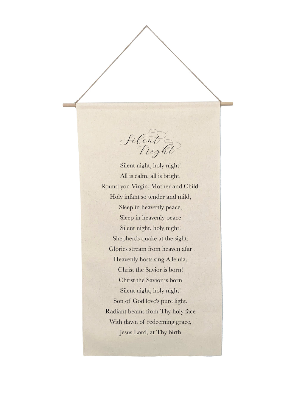 Small Holiday Canvas Scrolls - Words