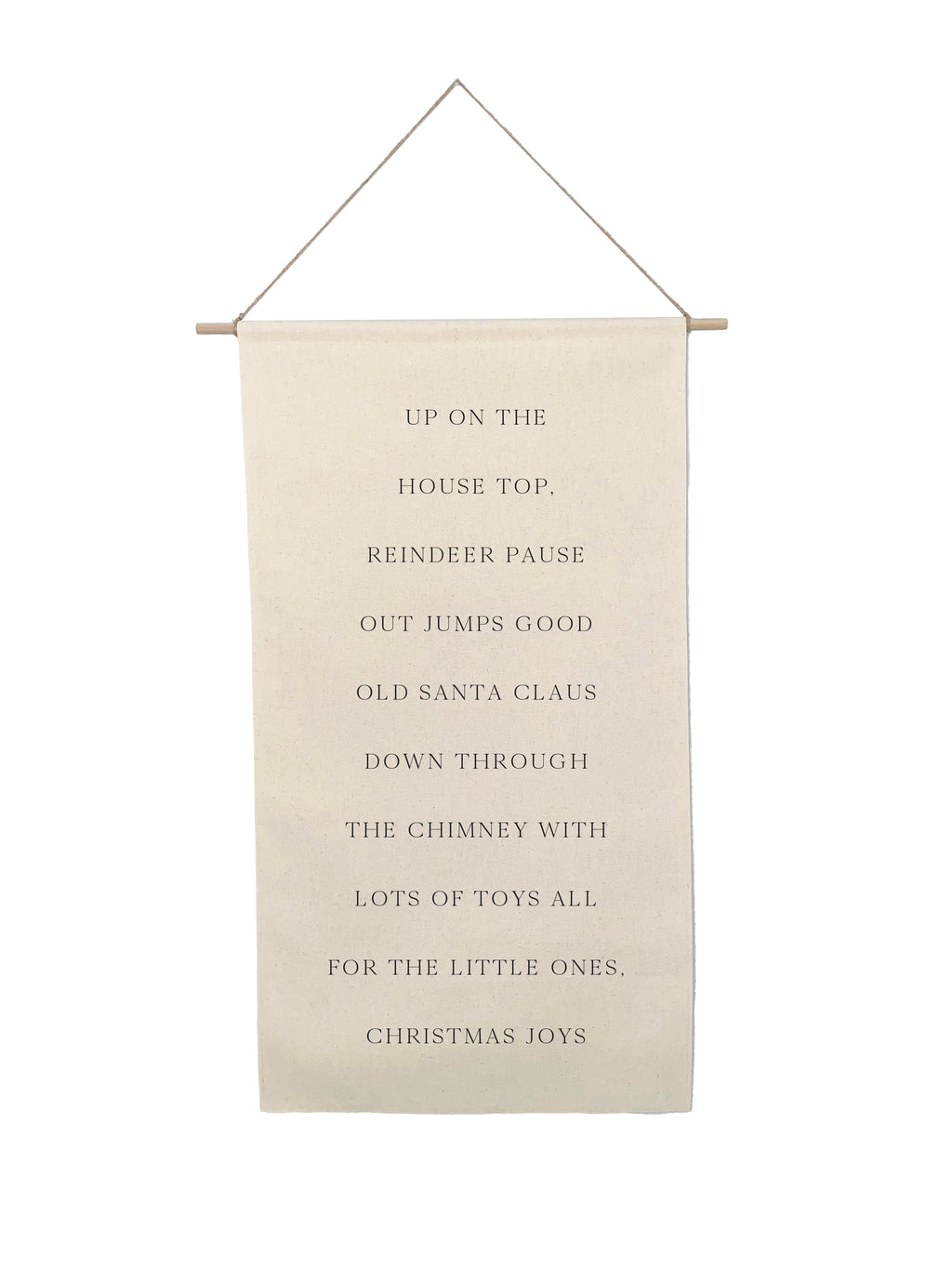 Small Holiday Canvas Scrolls - Words