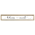 41x7 Thin Oak | White Canvas