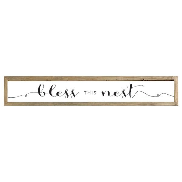 41x7 Thin Oak | White Canvas