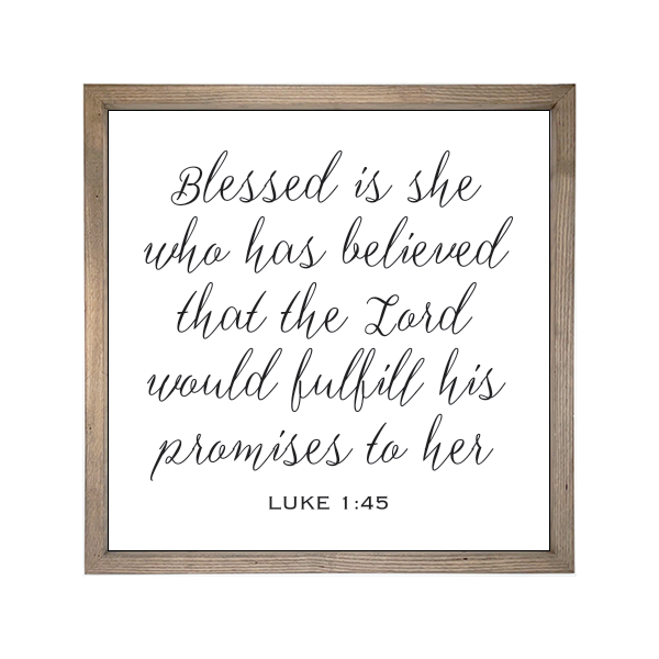 24x24 Thin Oak | White Canvas