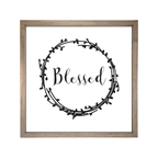 24x24 Thin Oak | White Canvas