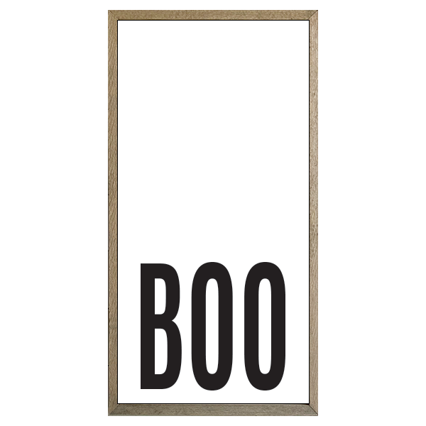 35x18 Thin Oak | White Canvas