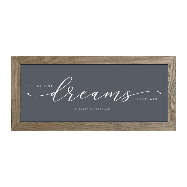 16x7 Thin Oak | Charcoal Canvas