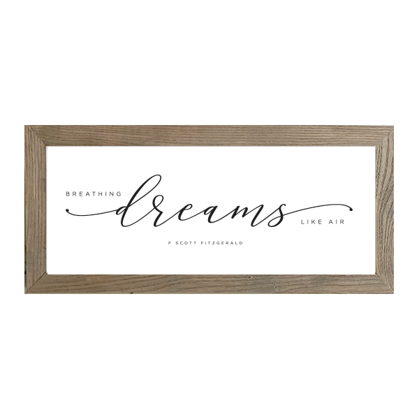 16x7 Thin Oak | White Canvas