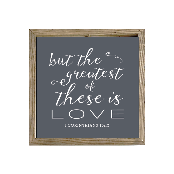 16x16 Thin Oak | Charcoal Canvas