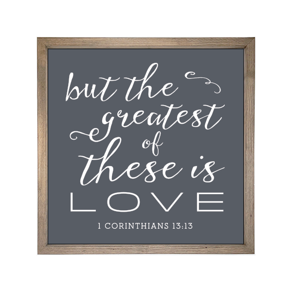 24x24 Thin Oak | Charcoal Canvas