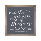 24x24 Thin Oak | Charcoal Canvas