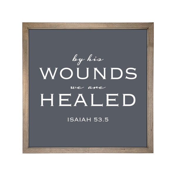 24x24 Thin Oak | Charcoal Canvas