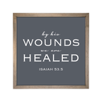 24x24 Thin Oak | Charcoal Canvas