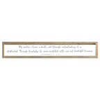 41x7 Thin Oak | White Canvas