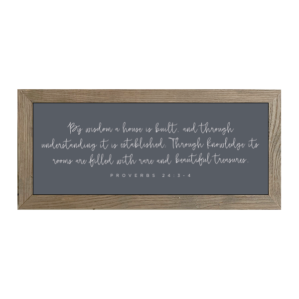 16x7 Thin Oak | Charcoal Canvas