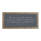 16x7 Thin Oak | Charcoal Canvas