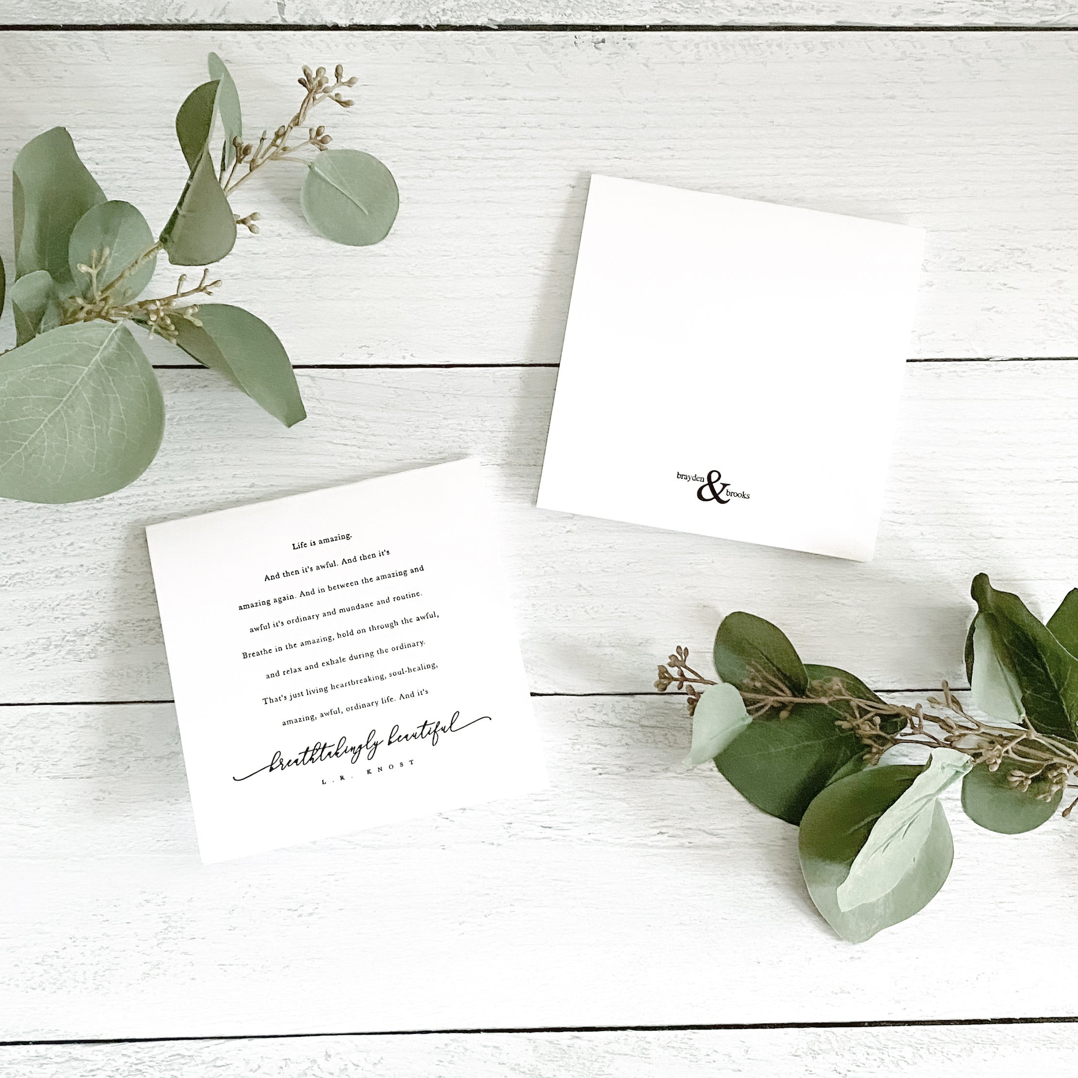 Letterpress Greeting Card