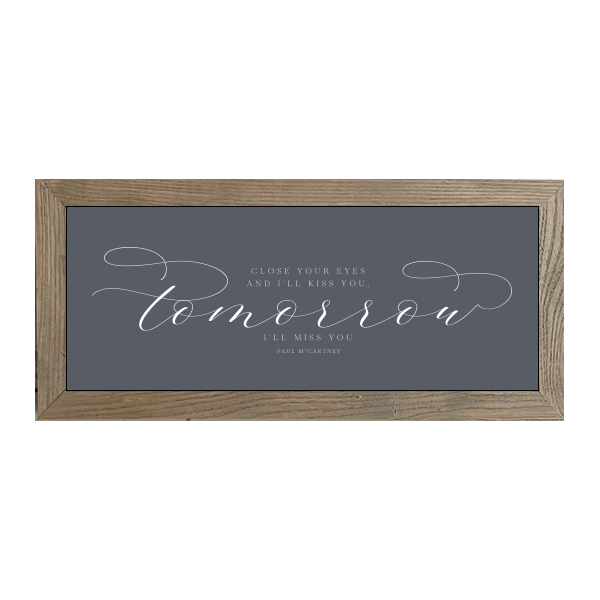 16x7 Thin Oak | Charcoal Canvas