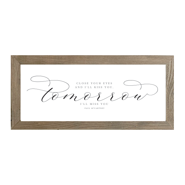 16x7 Thin Oak | White Canvas