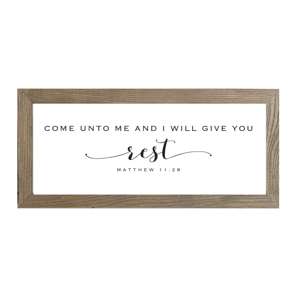 16x7 Thin Oak | White Canvas